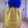 Mustard with Navy PomPom